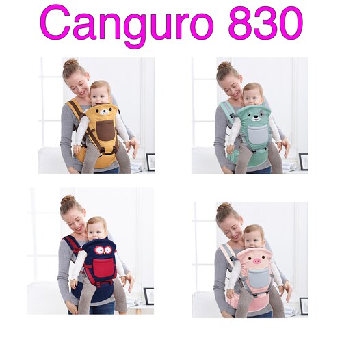Cangurera Ergonomica Para Bebés 5 Posiciones Ecobaby Original 0-36 meses.