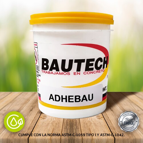 Adhesivo Para Concreto Mortero Y Usos Múltiples Adhebau De 1 Lt.