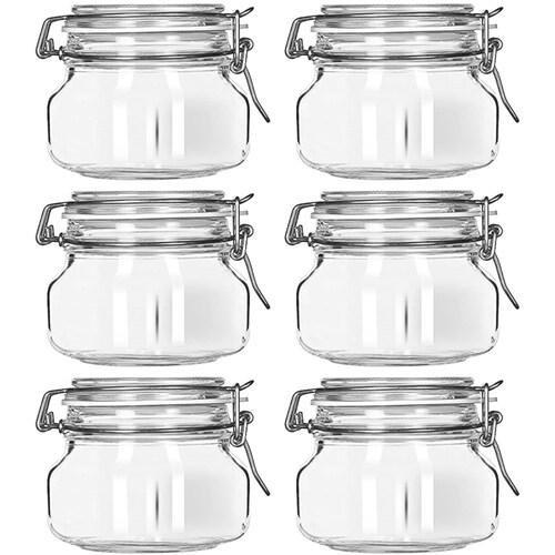 Primizie Juego De 6 Contenedores De Vidrio De 500 Ml