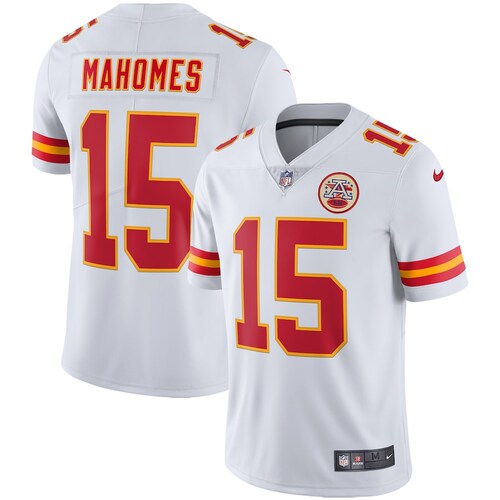 Fantastico! Jersey Jefes Kansas City Chiefs BORDADO Mahomes 15 Blanco Visita Talla S