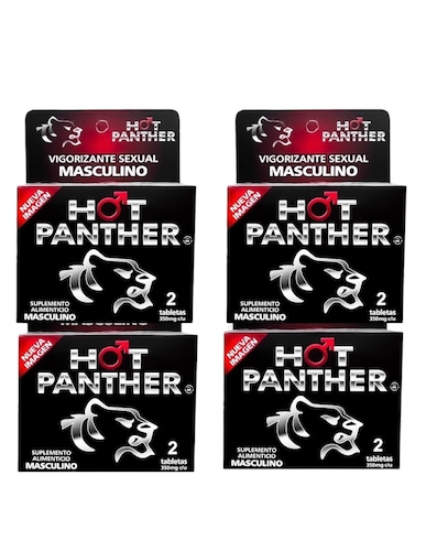 8 Pastillas Vigorizantes Hot Panther Ereccion Firme Retardante PASTILLAS PARA HOMBRE