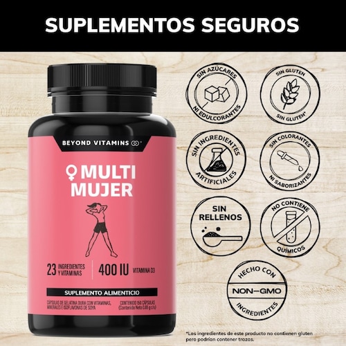 Multivitaminico para Mujeres con 24 Ingredientes Suplemento Alimenticio - 150 Cápsulas