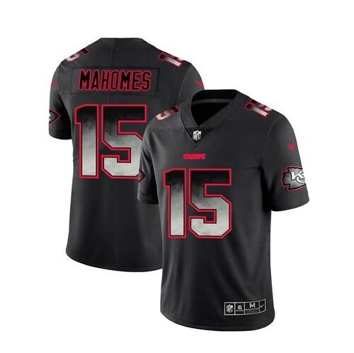 Fantastico! Jersey Jefes Kansas City Chiefs BORDADO Mahomes 15 Black Rojo Talla S