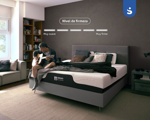Colchón Black ( Individual ) De Memory Foam En Caja