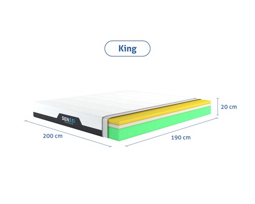 Colchón SenSei Comodiks de Memory Foam King Size
