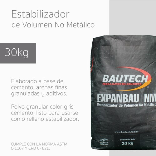 Estabilizador De Volumen No Metálico Expanbau  30kg.