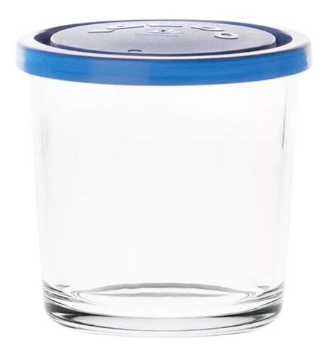 Igloo Juego De 2 Contenedores De Vidrio Con Tapa Azul 500ml