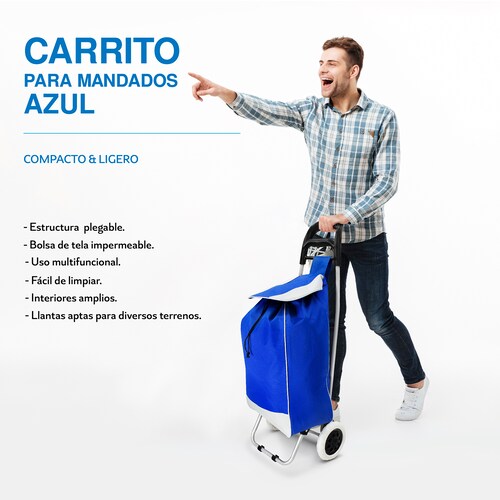 Carro de Mandado en Color Azul.