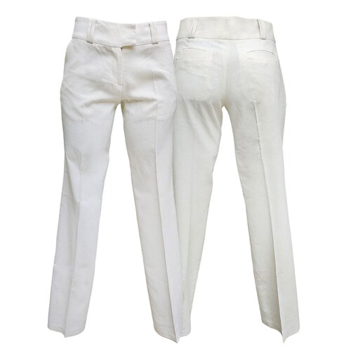 Pantalón de Vestir Dama Mujer Casual de Lino Oficina