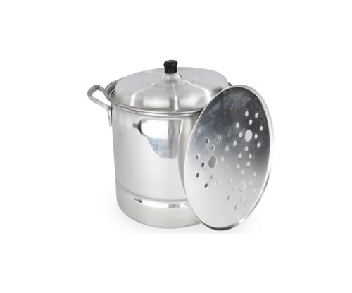 Vaporera De Aluminio No. 28 Capacidad De 15 Litros.