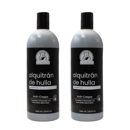 Shampoo Alquitrán de Hulla 2 Piezas (1 Litro c/u).