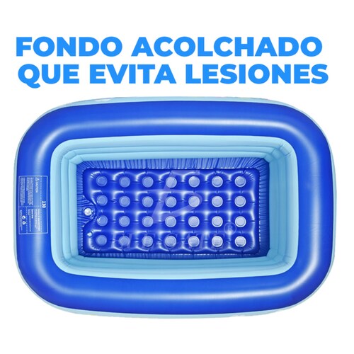 Piscina Inflable Para Niños, Adecuada Para Exteriores, Interiores Y Patios. 130*90*50 Cm.