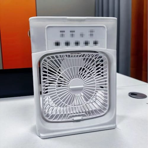 Ventilador de Aire Acondicionado Portátil Tanque de Agua USB con Luz LED.