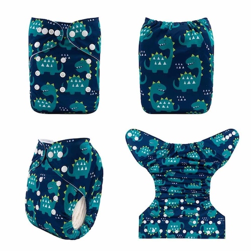Pañales Ecologicos Reutilizables  Niño Alva Baby unitalla 3 pz