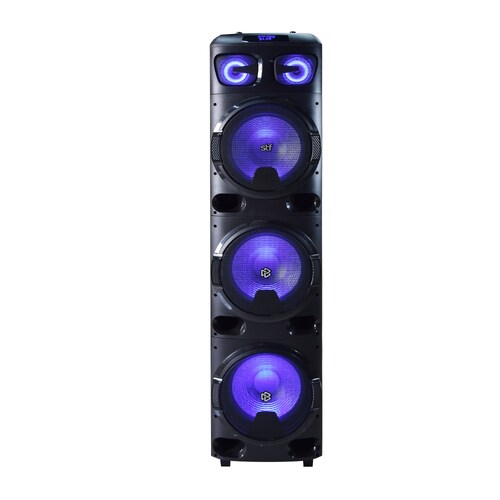 Bafle bocina Inalámbrica STF Power Block 12x3" Con luz led