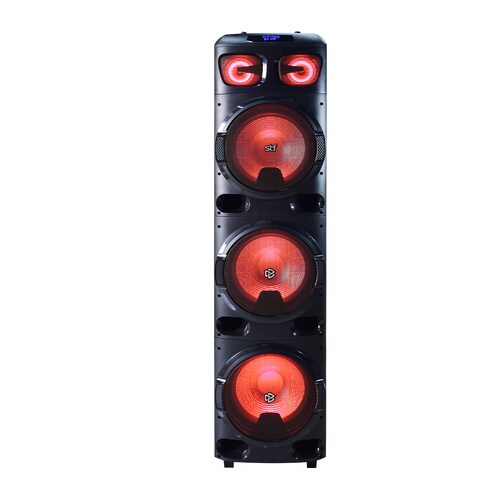 Bafle bocina Inalámbrica STF Power Block 12x3" Con luz led