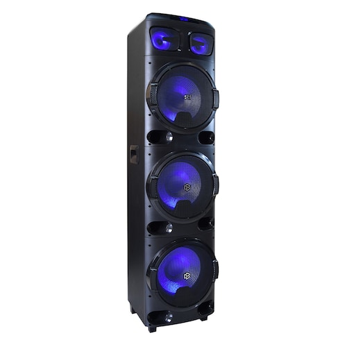Bafle bocina Inalámbrica STF Power Block 12x3" Con luz led