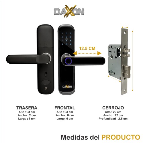 Cerradura Inteligente B110, Huella Dactilar, Código, Tarjetas RFID, Aplicación y Llave