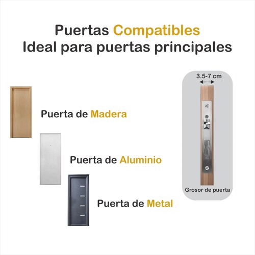 Cerradura Inteligente B110, Huella Dactilar, Código, Tarjetas RFID, Aplicación y Llave