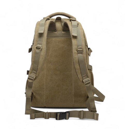 Mochila Lona Vintage tipo Tactica Reforzada