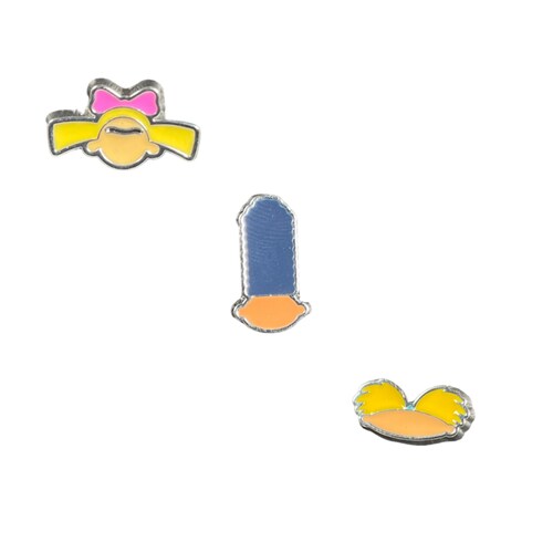 Aretes Hey Arnold! (Arnold, Helga Y Gerald).