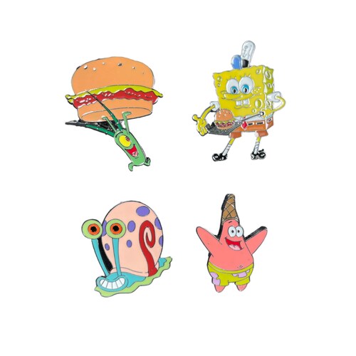 Pines Bob Esponja (Bob Esponja, Patricio, Gary, Plankton).