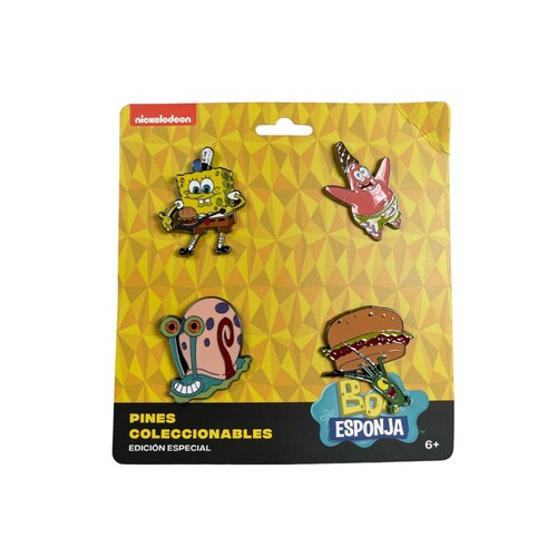 Pines Bob Esponja (Bob Esponja, Patricio, Gary, Plankton).