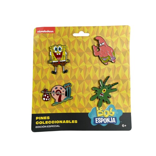 Pines Bob Esponja Ii (Bob Esponja, Patricio, Gary, Plankton).