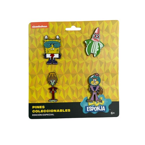 Pines Los Super Conocidos (Bob Esponja, Patricio, Arenita Y Calamardo).