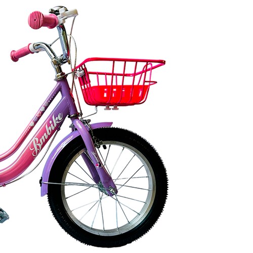 Bicicleta para Niña R-16 BM Toys Rosa Pastel con Morado YM- 800.