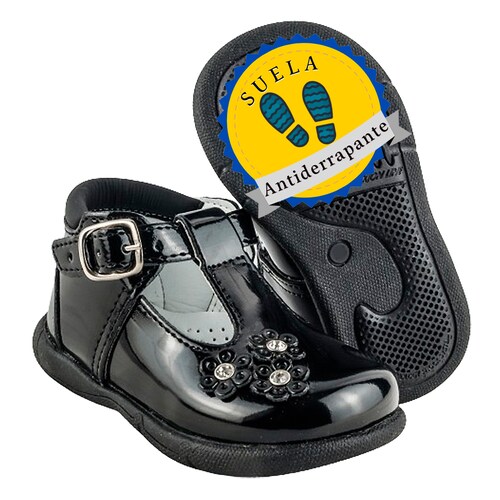 Zapato niña bebe fiesta casual arco ortopedico 313-cn.