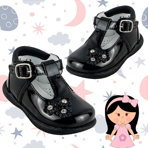 Zapato niña bebe fiesta casual arco ortopedico 313-cn.