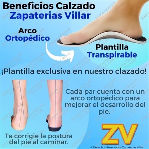 Zapato niña bebe fiesta casual arco ortopedico 313-cn.