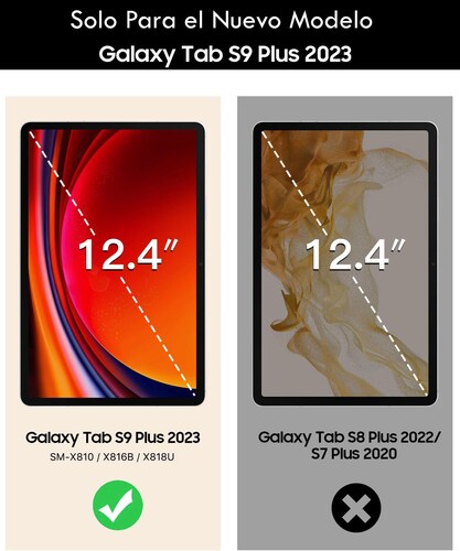 Funda Para Tablet Galaxy Tab S9+ Plus 12.4 Sm-x810 2023 (Rose Gold).