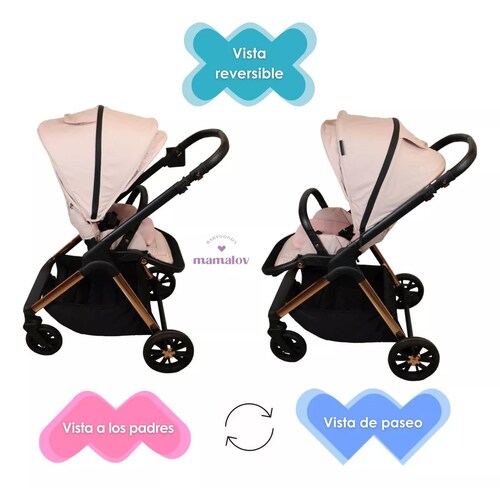 Carriola Para Bebés 4 En 1 | 0-3 Años | Arlet | Rosa