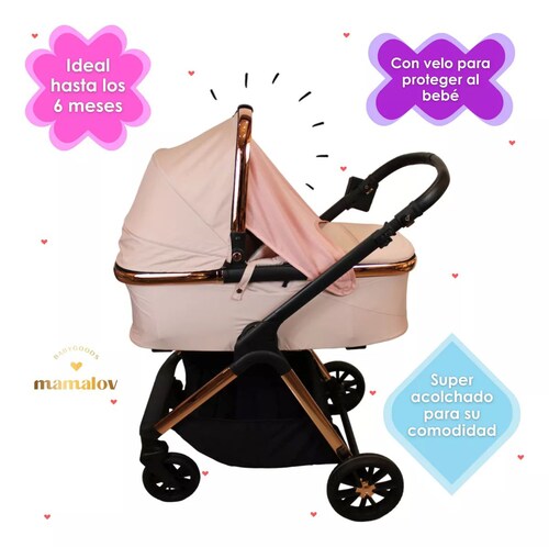 Carriola Para Bebés 4 En 1 | 0-3 Años | Arlet | Rosa