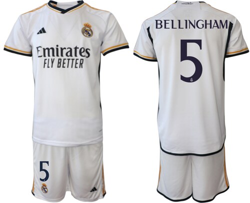 Nuevo! Jersey Real Madrid 2023/2024 Local Blanca Bellingham 5 Talla S