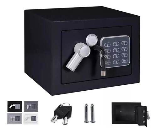 Caja Fuerte Electrónica Con Código Digital y llave.
