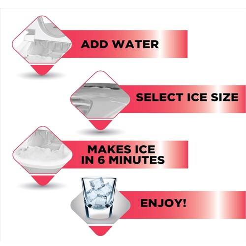 Máquina para hacer hielo 13 kg por dia acero inoxidable 