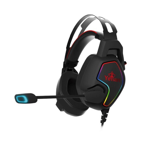 DIADEMA GAMER YEYIAN YDV-33403 VICIOUS USB 3.5MM RGB OMNI MICRO NEGRO.