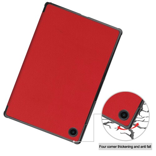 Funda Con Teclado + Mouse Para Galaxy Tab A8 10.5 X200/x205 (Rojo).