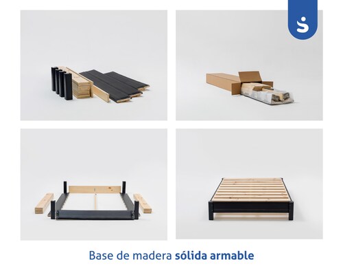 Base de madera armable Matrimonial SenSei