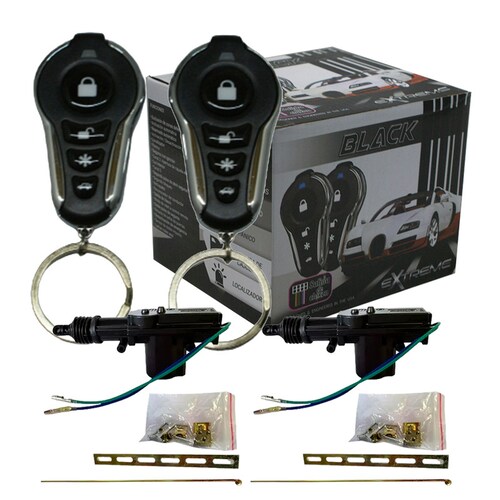 Kit de Actuador con Alarma de auto 1 Vía 3 Canales Extreme Black ALEXBLNG Con Sensor De Impacto Para Automóvil Activación Automática.