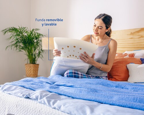 Paquete de 2 almohadas de Memory Foam Premium tamaño King Size SenSei Flow.