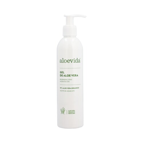 Gel Aloevida Hidrata 97% Aloe Vera Orgánico +aguacate 270 Ml.