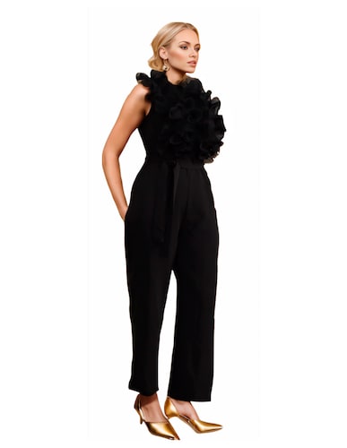 Jumpsuit palazzo Miss Mia formal de poliéster acampanado