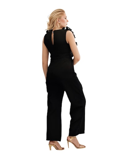 Jumpsuit palazzo Miss Mia formal de poliéster acampanado