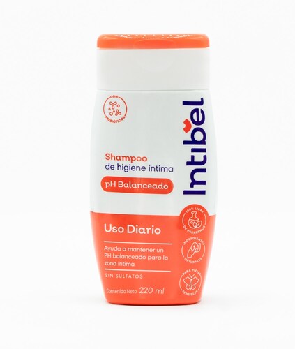 Intibel Shampoo de Higiene Intima con ingredientes naturales Uso diario 220 ml.