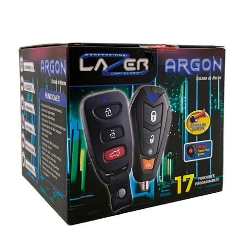 Kit de Actuador con Alarma para Auto Extreme Argon ALLAAR 1 via 17 funciones.