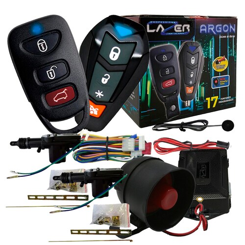 Kit de Actuador con Alarma para Auto Extreme Argon ALLAAR 1 via 17 funciones.